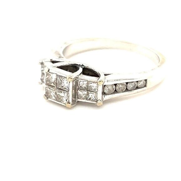 1 Carat Past, Present, Future 14k Diamond Ring - Picture 6 of 9